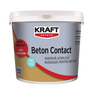 Amorsă acrilică rugoasă pentru suprafeţe cu capacitate mică de absorbţie - KRAFT Beton Contact